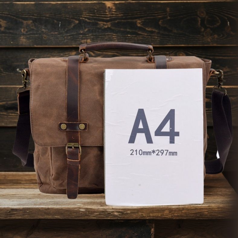 Plátená a kožená taška cez rameno | ASHTON