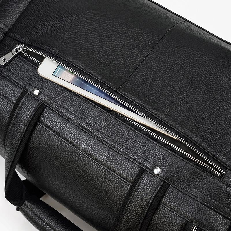 Čierna kožená taška na cesty | CHARLEROI