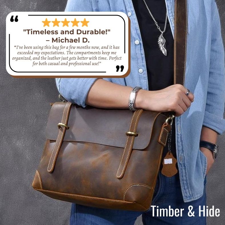 Hnedá kožená kabelka | YPRES