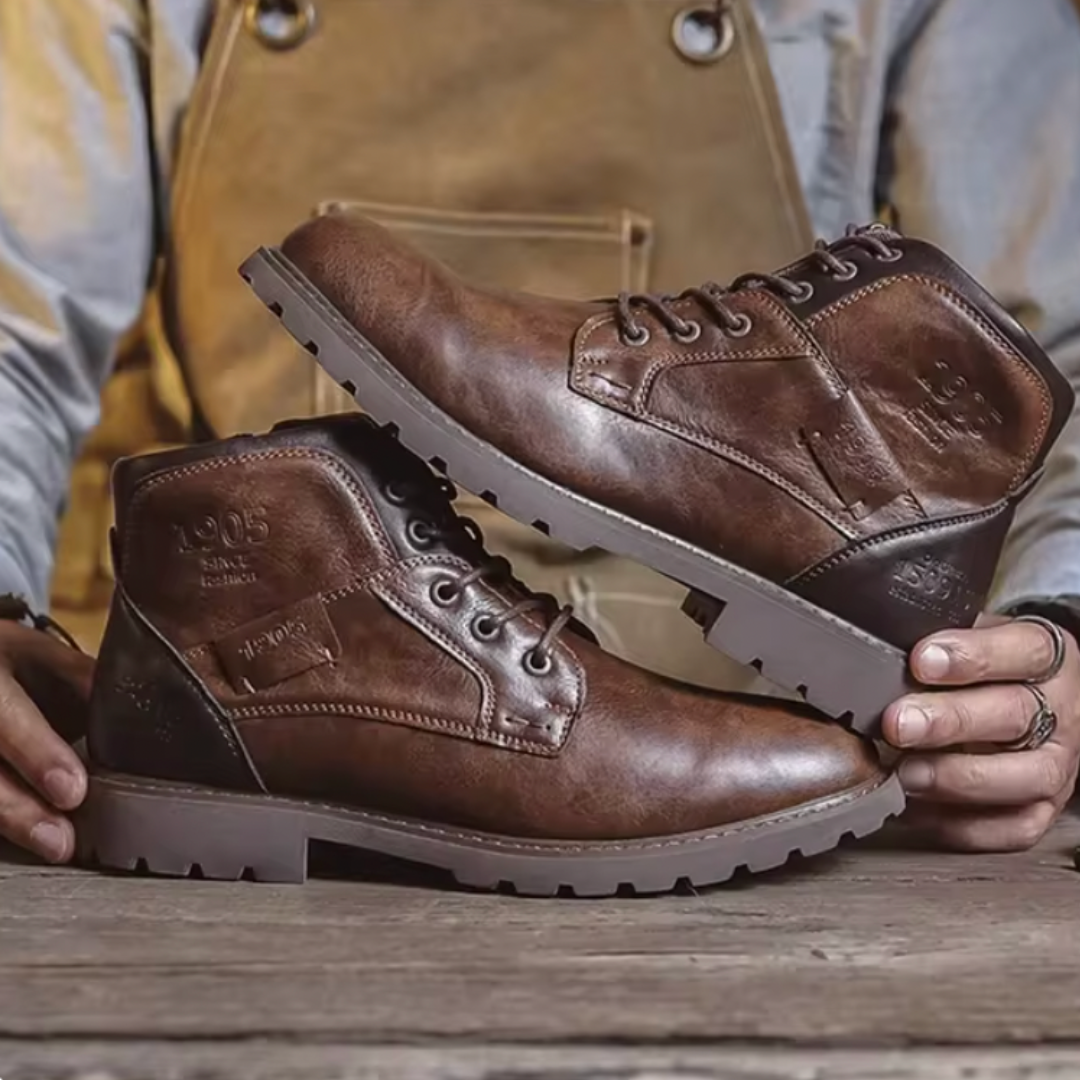 Aaron™ | Vintage kožené pánske topánky