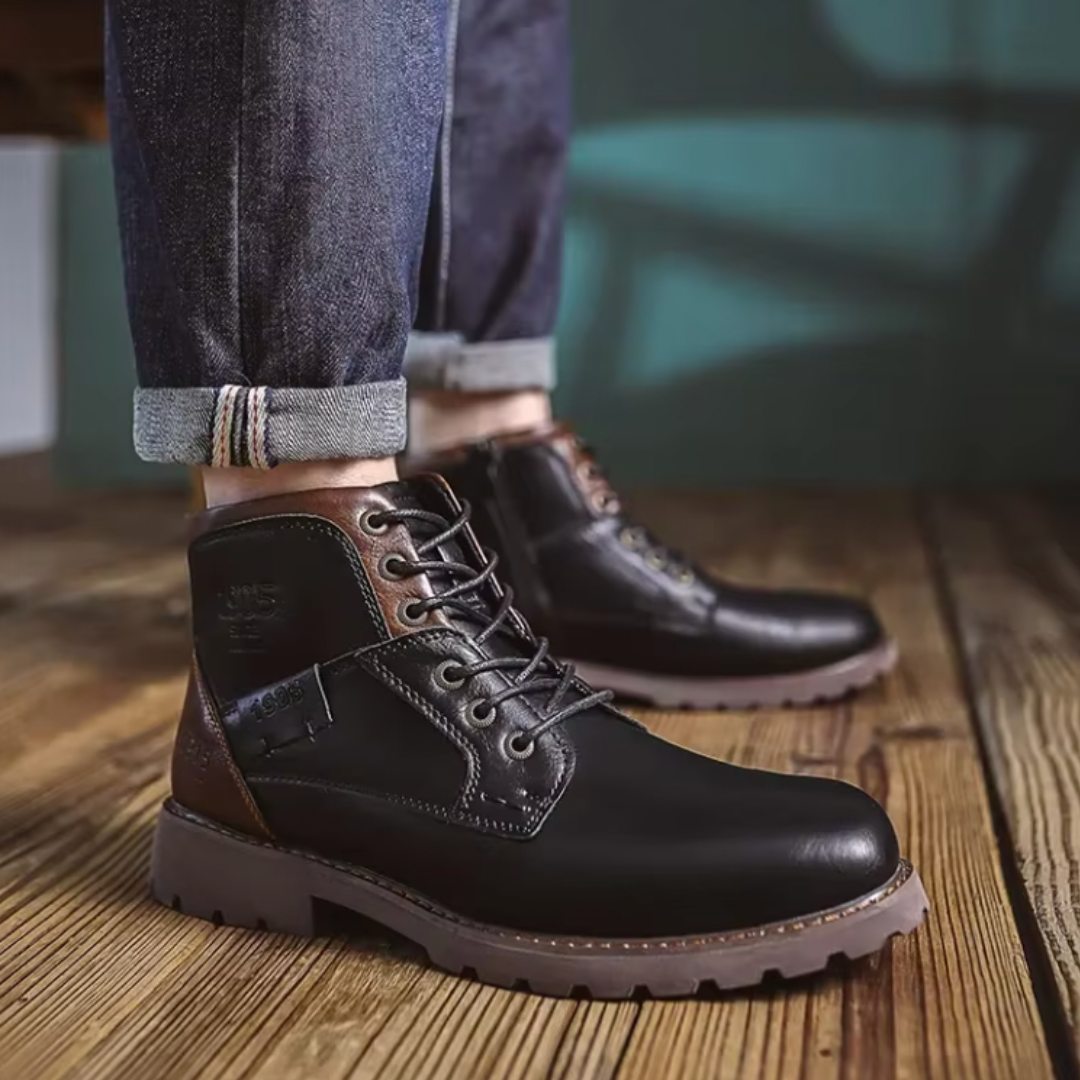 Aaron™ | Vintage kožené pánske topánky
