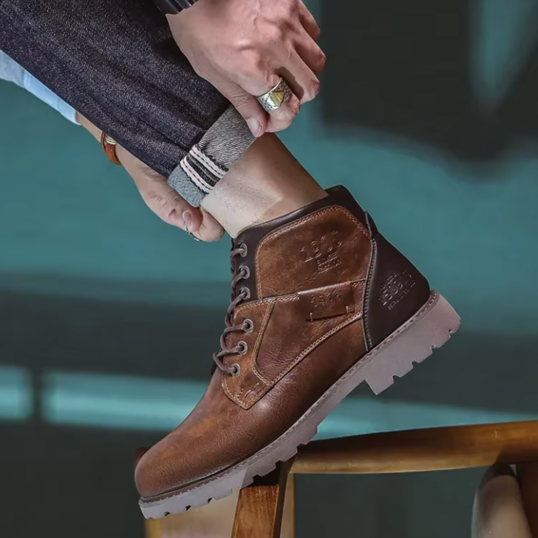 Aaron™ | Vintage kožené pánske topánky